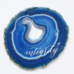 Wall letter◇integrity／Wall decor／calligraphy agate slice 3枚目の画像