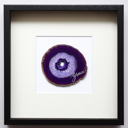 Wall letter◇grace／Wall decor／calligraphy agate slice 2枚目の画像