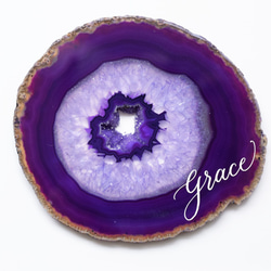 Wall letter◇grace／Wall decor／calligraphy agate slice 3枚目の画像