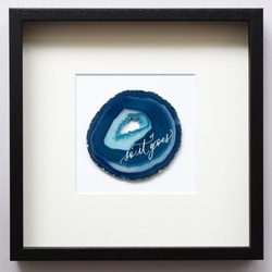 Wall letter◇so it goes／Wall decor／calligraphy agate slice 2枚目の画像