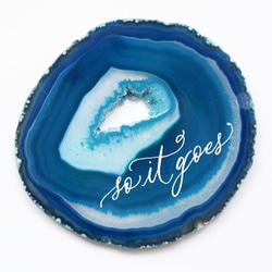 Wall letter◇so it goes／Wall decor／calligraphy agate slice 3枚目の画像