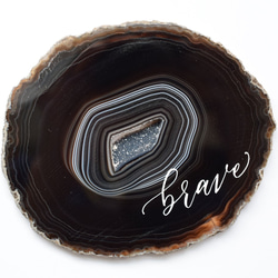 Wall letter◇brave／Wall decor／calligraphy agate slice 3枚目の画像