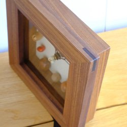 ウォールナット　森の時計　置き掛け兼用時計 2枚目の画像