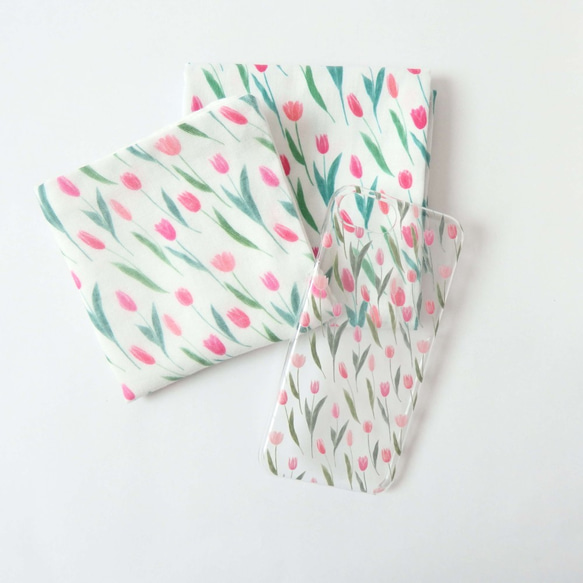 チューリップのスマホケース（クリア）iPhone7/8/SE2/XR/X/XS/11/12/13/14/15/16対応 11枚目の画像