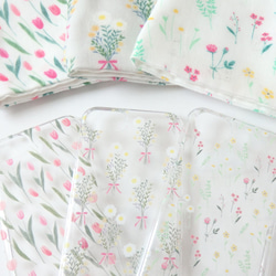 チューリップのスマホケース（クリア）iPhone7/8/SE2/XR/X/XS/11/12/13/14/15/16対応 12枚目の画像