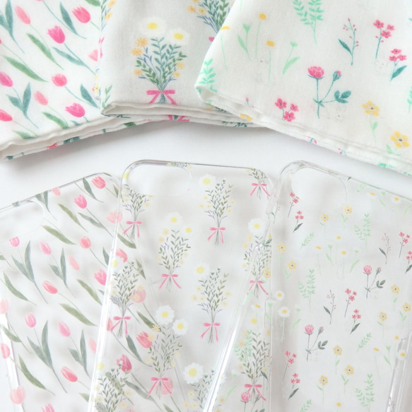 チューリップのスマホケース（クリア）iPhone7/8/SE2/XR/X/XS/11/12/13/14/15/16対応 12枚目の画像