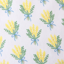 ミモザの大判ハンカチ〈オリジナル生地〉お弁当包みなどに♪ 4枚目の画像