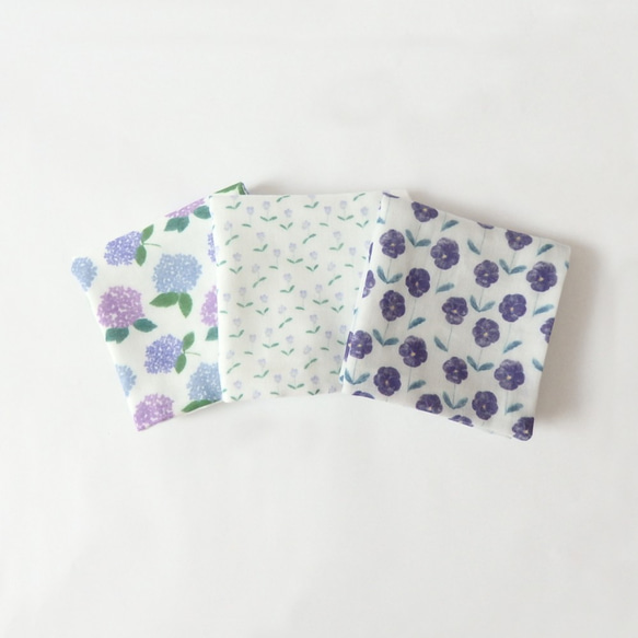 〈特集掲載〉紫陽花のふわふわガーゼハンカチ 6枚目の画像