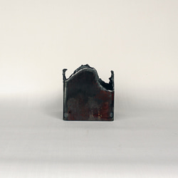 鉄の植木鉢  角パイプ  125×125  溶断  C2 2枚目の画像