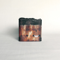 鉄の植木鉢  角パイプ  125×125  溶断  C8 1枚目の画像