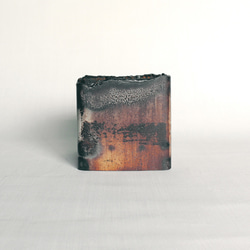 鉄の植木鉢  角パイプ  125×125  溶断  C8 3枚目の画像