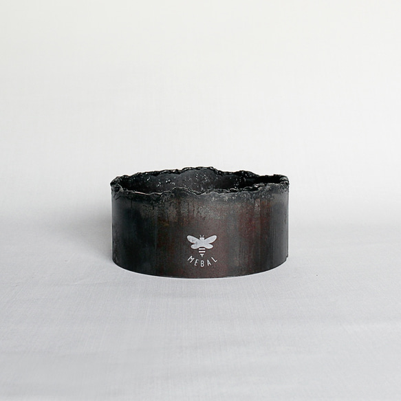 鉄の植木鉢  丸パイプ  165.2φ  溶断  F2 1枚目の画像