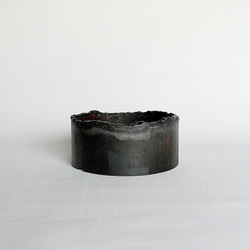 鉄の植木鉢  丸パイプ  165.2φ  溶断  F2 2枚目の画像
