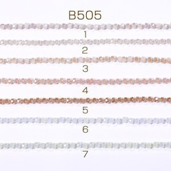 B505-11 1連 メッキガラスビーズ ソロバンカット 3.5×5.5mm【1連(約95ヶ)】 2枚目の画像