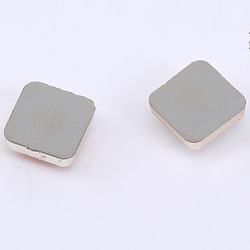 A595-1 30個 アクリル貼付けパーツ ガラスストーン貼り スクエア 10×10mm 3X【10ヶ】 2枚目の画像