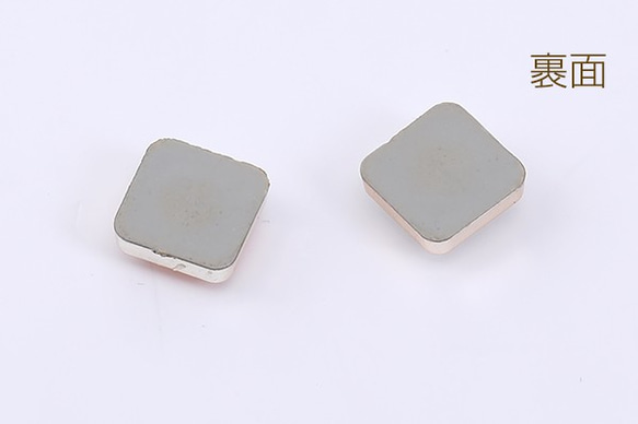 A595-1 30個 アクリル貼付けパーツ ガラスストーン貼り スクエア 10×10mm 3X【10ヶ】 2枚目の画像