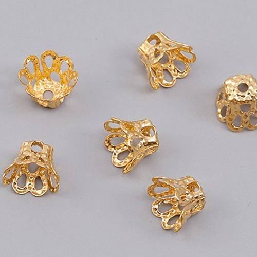アクセサリー B2 M7828-2 90g 最安値挑戦中！ビーズキャップパーツメタル花座