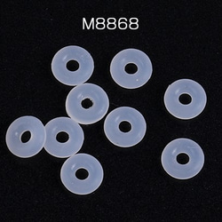 M8868 30個 シリコンストッパー ビーズストッパー 7mm 3 x（10ヶ） 1枚目の画像