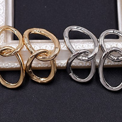 M1156_R 20個 チャームパーツ オーバルチェーン 10×21mm 2X【10ヶ】 4枚目の画像