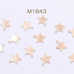 M1843 90個 チャームパーツ 星型 カン付き 10×11mm ゴールド3×【30ヶ】 1枚目の画像
