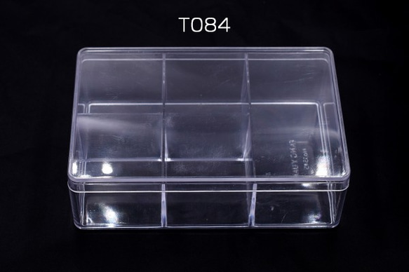 T084 3個 アクセサリーケース 長方形 10×15×4.5cm クリア※ネコポス不可 3×【1ヶ】 1枚目の画像