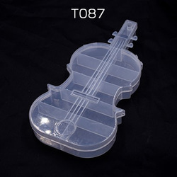T087 3個 アクセサリーケース　ヴァイオリン 21.5×11×2.5cm※ネコポス不可 3×【1ヶ】 1枚目の画像