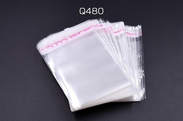 Q480 600枚 OPP袋 透明テープ付き 7×10cm 3X【200枚】 1枚目の画像