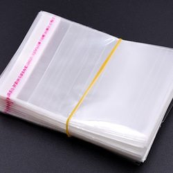 Q480 600枚 OPP袋 透明テープ付き 7×10cm 3X【200枚】 2枚目の画像