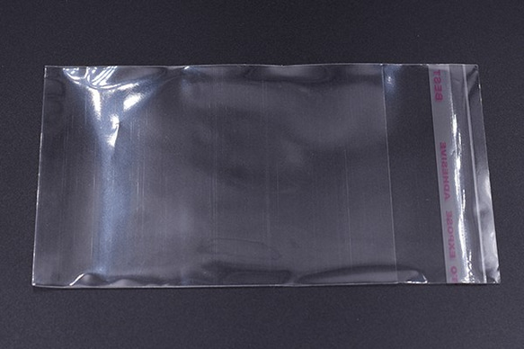 Q481 300枚 OPP袋 透明テープ付き 8×14cm 3X【100枚】 3枚目の画像