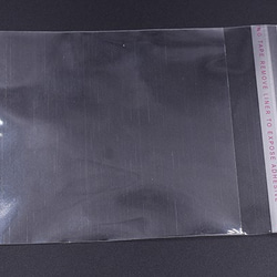 Q482 300枚 OPP袋 透明テープ付き 10×14cm 3X【100枚】 3枚目の画像