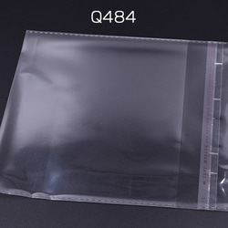Q484 200枚 OPP袋 透明テープ付き  16×16cm 2X【100枚】 1枚目の画像