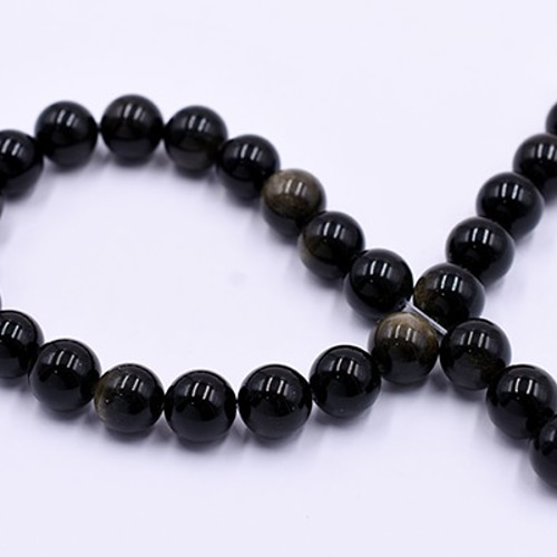 黒曜石　12ｃｍ前後 玉　天然石 N1102 30個 高品質黒曜石 丸玉 10mm 3x【10ヶ】 天然石
