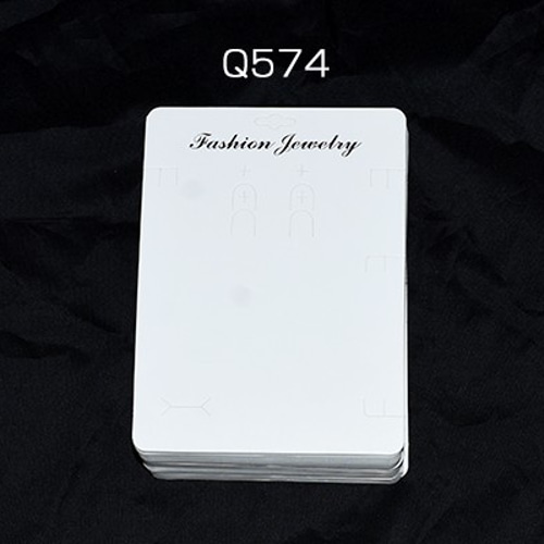 Q574 40枚 アクセサリー台紙 多用途ペーパータグ 14×19cm 2X【20枚  