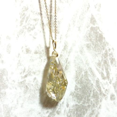 TH015 ルチルクォーツ 4.4cm オルゴナイト ペンダント