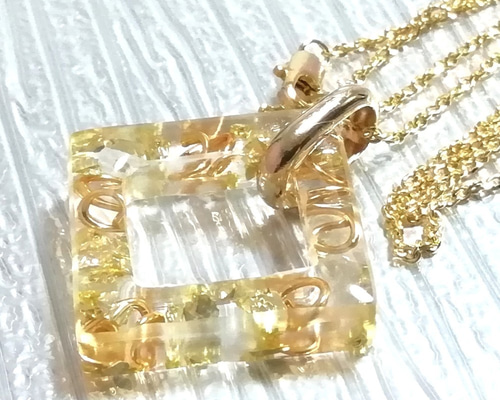 金龍のオルゴナイトペンダント 開運✨オルゴナイト ネックレス 金龍 スーパーセブン ガーデン