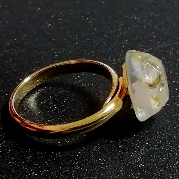 SJ050 クンツァイト 11号フリー 円形12mm ラウンド オルゴナイト 指輪 リング pinkgold 8枚目の画像