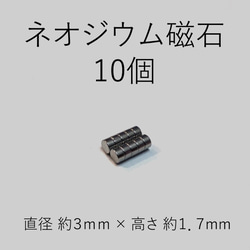 【送料無料】小型　ネオジウム磁石　10個組 1枚目の画像