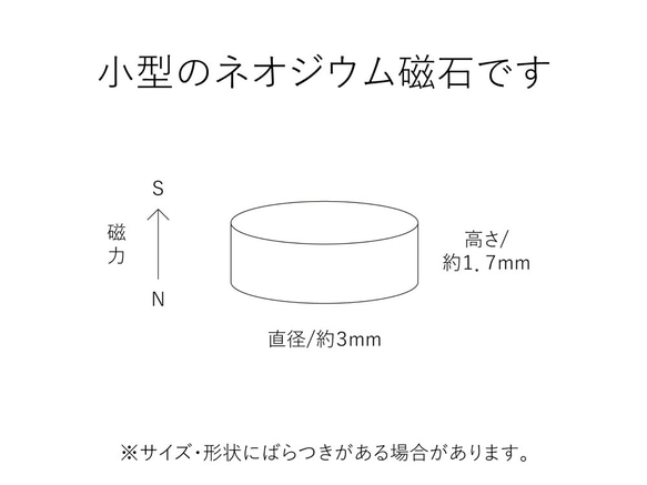 【送料無料】小型　ネオジウム磁石　10個組 2枚目の画像