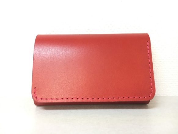 三つ折り財布　小さな財布　最小財布　本革　日本製　レザーウォレット　財布 4枚目の画像
