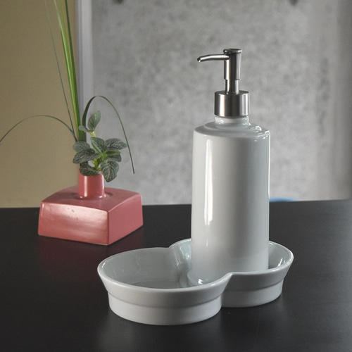 磁器のディスペンサー Base 磁器 陶器 アルコール消毒ディスペンサー
