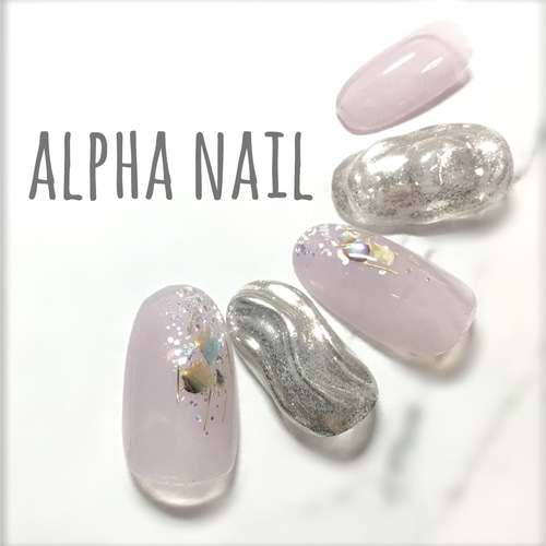 うねうねミラーネイル ネイルチップ（つけ爪） alpha nail 通販