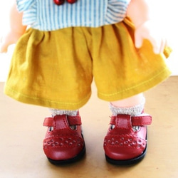 【赤】メルちゃん　ソランちゃん　アニメーターdoll　靴65㎜×35㎜　 サイズが合えば他のdollでも・・ 3枚目の画像
