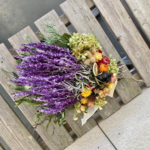 ◇ドライフラワー◇アメジストセージナチュラルスワッグ❤️ラスト