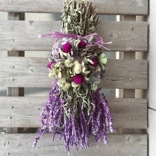 アメジストセージスワッグ（小） リース ◇JUN◇ 通販 4617419｜Creema