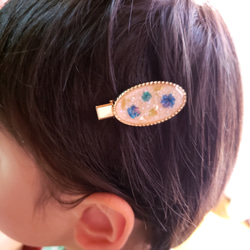 ボタニカルレジンヘアクリップ○ひだまり 4枚目の画像