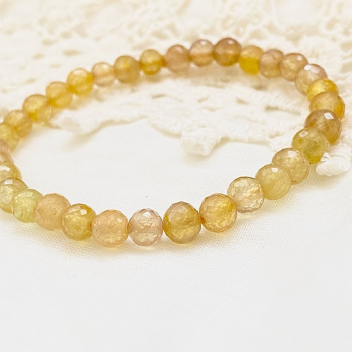 楽天市場】イエローサファイア ブレスレット 7.3mm 17.5cm メンズM