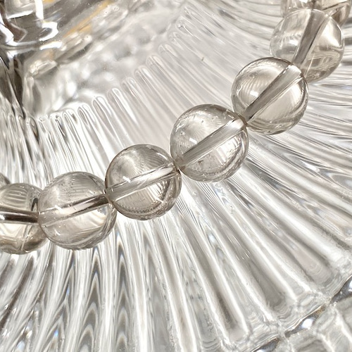 希少❢スモーキーレムリアンクリスタルブレス❥ レムリアンシードクリスタル＊スモーキータイプ ブレスレット