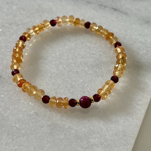 ☆A様専用☆インペリアルトパーズ 7ミリ ブレスレット 他点 高品質++]