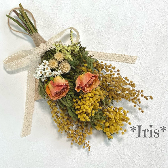 ドライフラワー スワッグ＊spring＊ ドライフラワー *Iris* 通販 