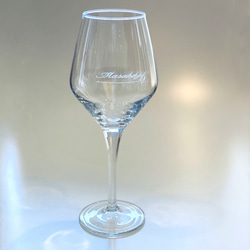 【送料無料】 名入れ シェフandソムリエ ワイングラス タイプA 単品  ki19 6枚目の画像